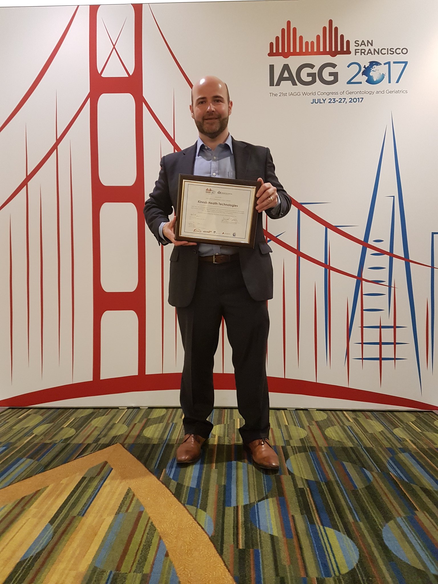Kinesis win IAGG 2017 tech day pitch event!